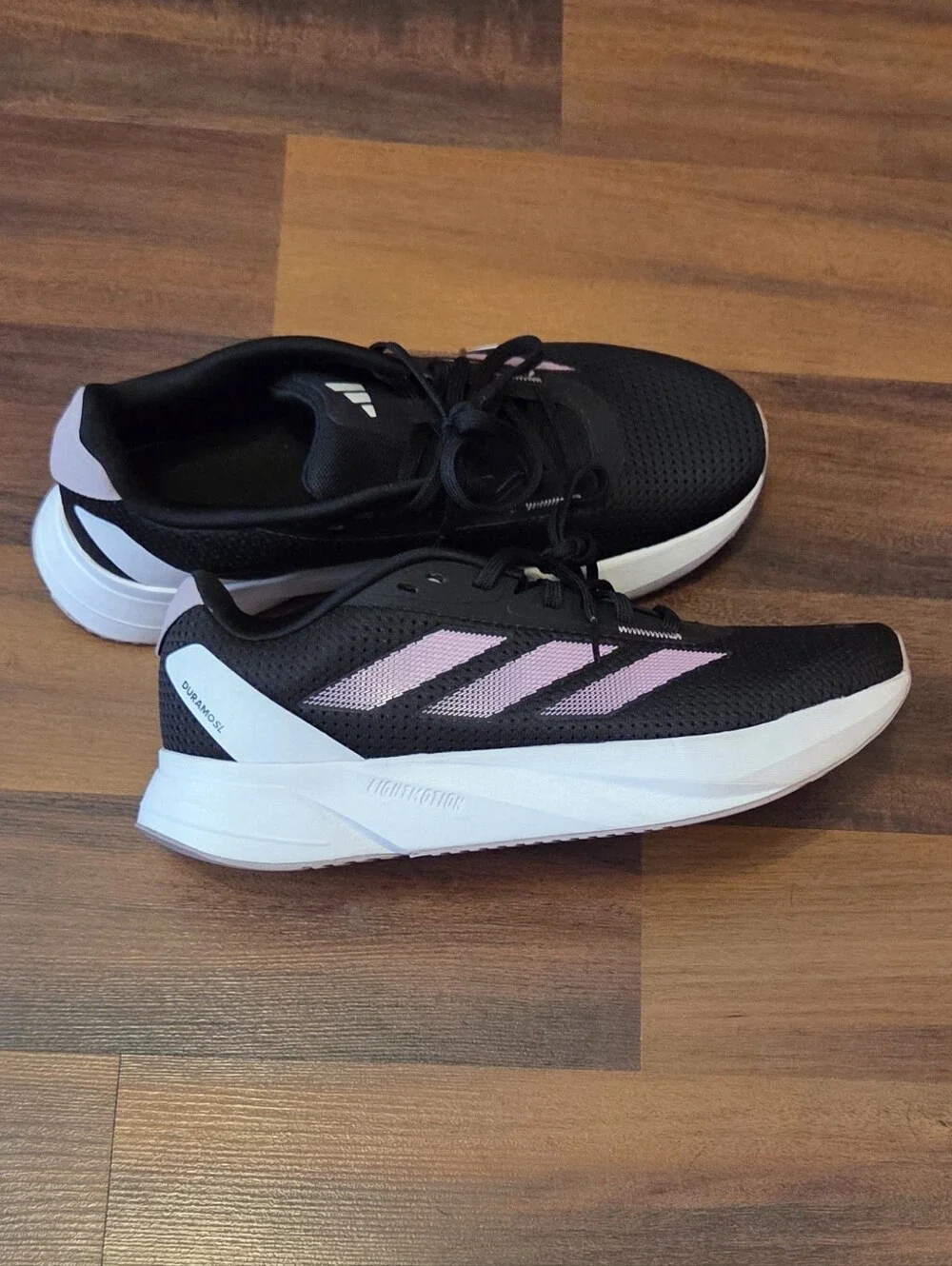 Adidas Women's Black & Pink Running Shoes Size 9.5